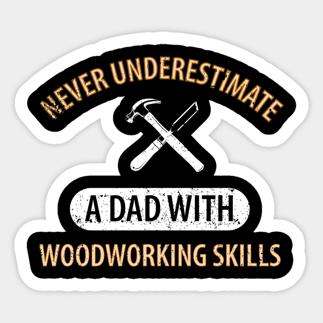 Wood Carpenter Joiner Woodcutter Craftsman Sticker by Johnny_Sk3tch